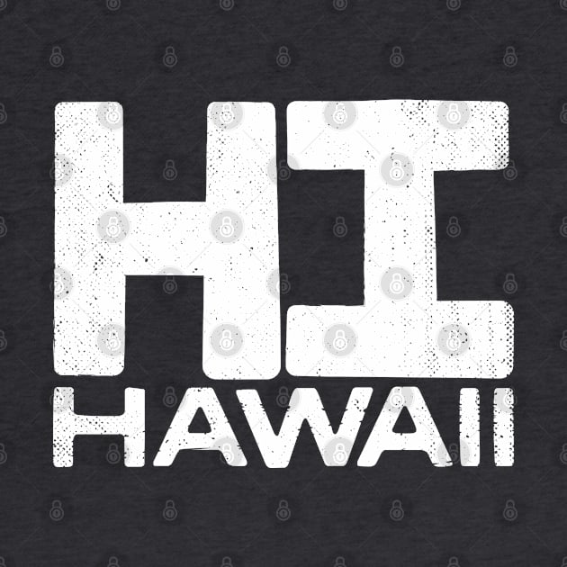 HI Hawaii State Vintage Typography by Commykaze